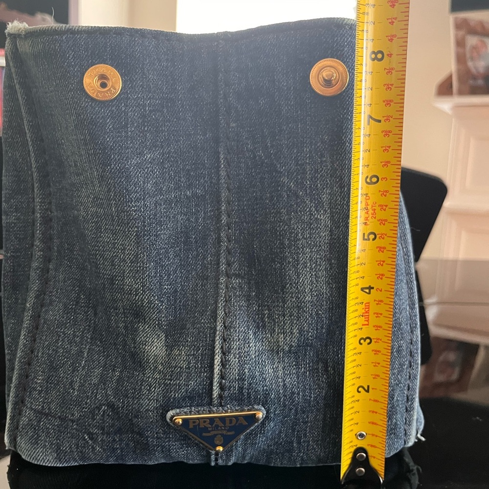 Prada Blue Denim Tote Bag - Picture 3 of 16